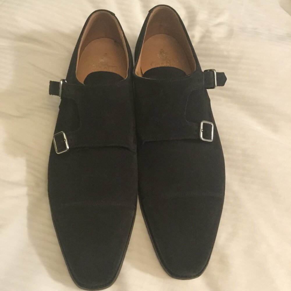 Crockett Jones Lowndes Men's Shoes size 10D UK 11D US Navy Suede